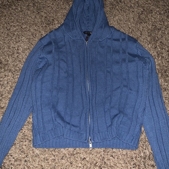 Knitted Blue Jacket - Picture 3 of 5